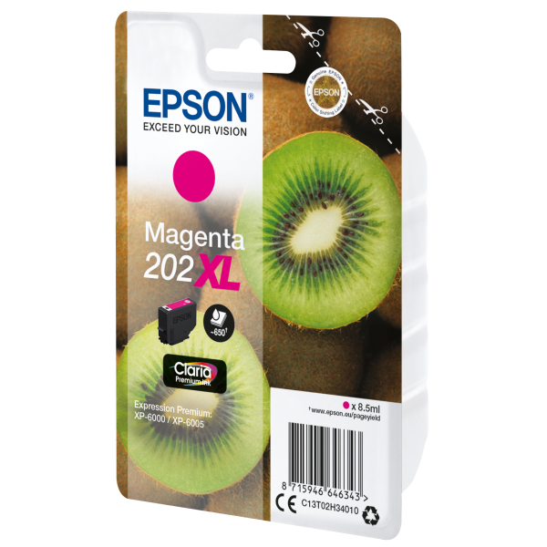 EPSON CART INK MAGENTA 202XL KIWI CONF SINGOLA AD ALTA CAPACITA [C13T02H34010]