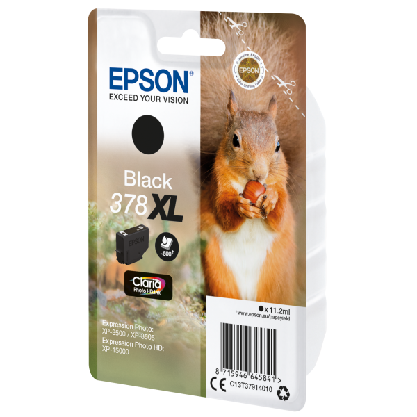 EPSON CART INK INK NERO SCOIATTOLO 378XL [C13T37914010]