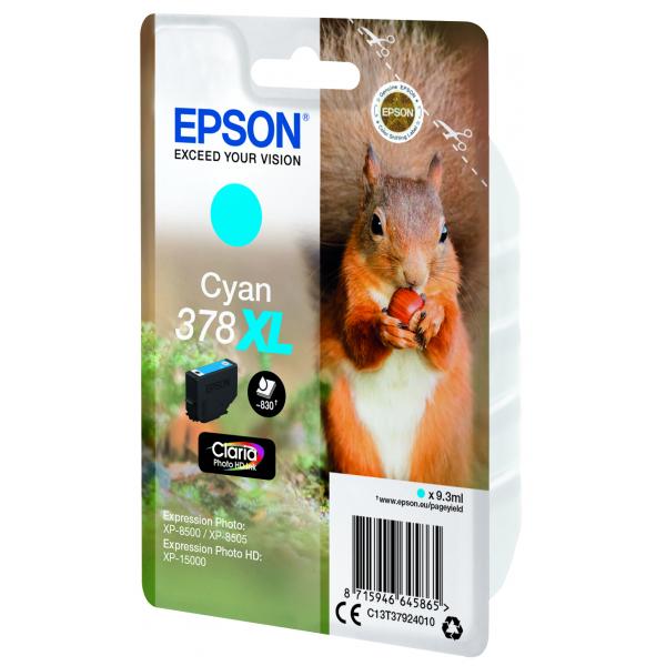 EPSON CART INK CIANO SCOIATTOLO 378XL [C13T37924010]