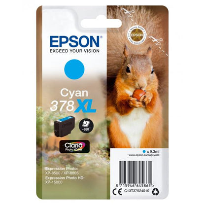 EPSON CART INK CIANO SCOIATTOLO 378XL [C13T37924010]