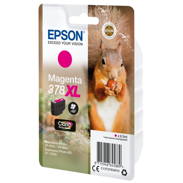 EPSON CART INK INK MAGENTA SCOIATTOLO 378XL [C13T37934010]