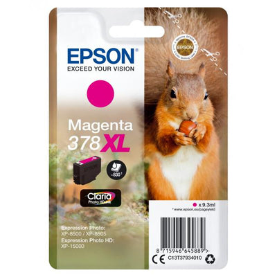 EPSON CART INK INK MAGENTA SCOIATTOLO 378XL [C13T37934010]