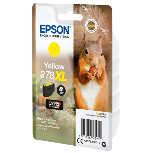 EPSON CART INK GIALLO SCOIATTOLO 378XL [C13T37944010]