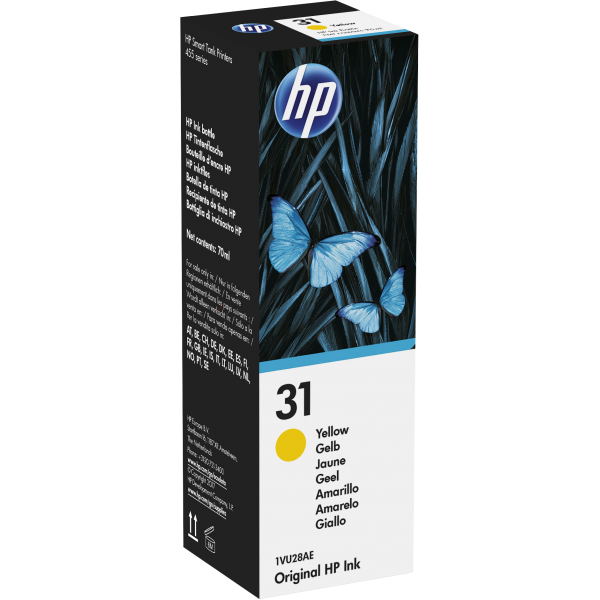 HP CART GIALLO 31, SMART TANK 51XX, 70XX, 750, 76XX [1VU28AE]
