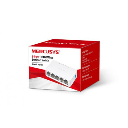 MERCUSYS SWITCH MS105 MINI 5 PORTE 10/100 PLASTICA [MS105]