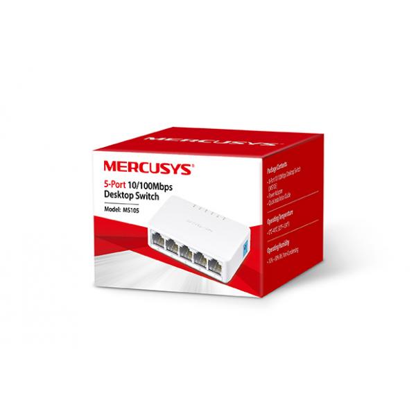 MERCUSYS SWITCH MS105 MINI 5 PORTE 10/100 PLASTICA [MS105]