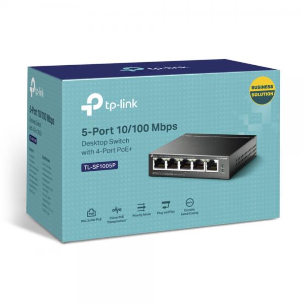SWITCH 5 10/100 4POE 58W [TL-SF1005P]