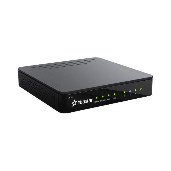 Yeastar S20 - Centralino hardware da scrivania o montaggio a parete, 20 utenti e 10 chiamate contemporanee [S20]
