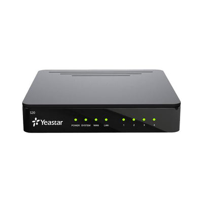 Yeastar S20 - Centralino hardware da scrivania o montaggio a parete, 20 utenti e 10 chiamate contemporanee [S20]