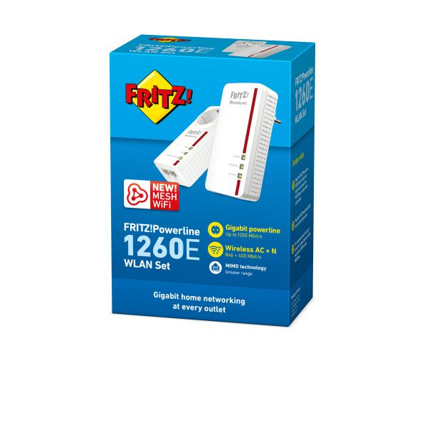 AVM B2B  FRITZ!Powerline 1260E WLAN Set international [20002819-B2B]