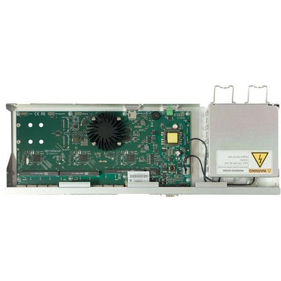 MikroTik, RB1100AHx4, RouterBOARD 1100x4 with Annapurna Alpine AL21400 Cortex A15 CPU (4, cores, 1.4GHz per core), 1GB RAM, 13xGbit LAN, RouterOS L6, 1U rackmount case, Dual PSU [RB1100x4]