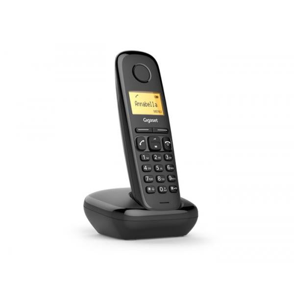 Gigaset A 170 BLACK - Telefono Dect con base analogica [S30852-H2802-K101]