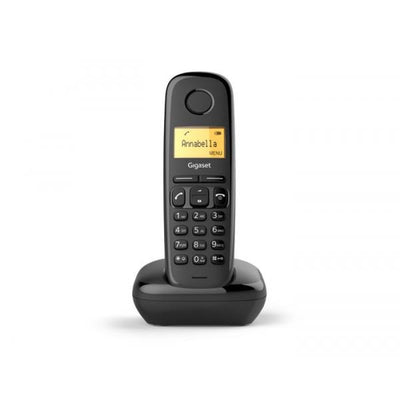 Gigaset A 170 BLACK - Telefono Dect con base analogica [S30852-H2802-K101]