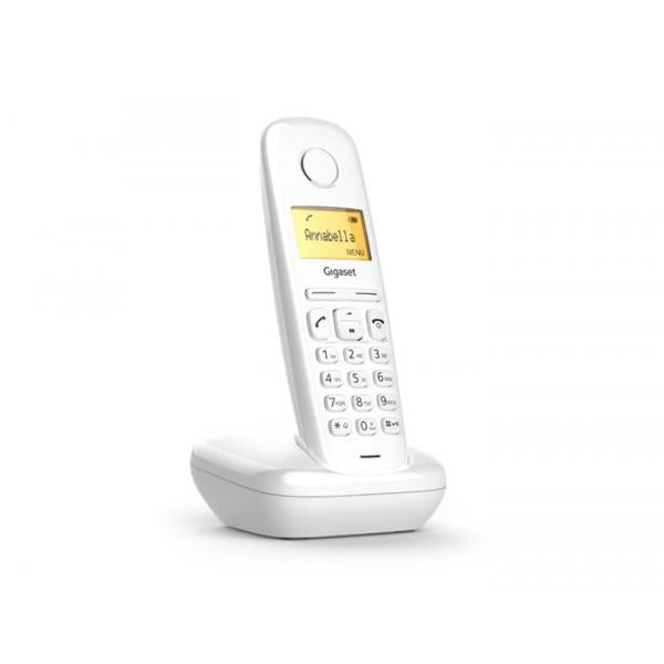 Gigaset A 170 WHITE - Telefono DECT con base analogica [S30852-H2802-K102]