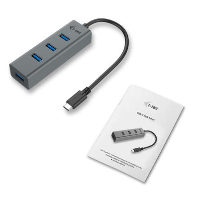 I-TEC USB-C METAL HUB 4 PORT [C31HUBMETAL403]