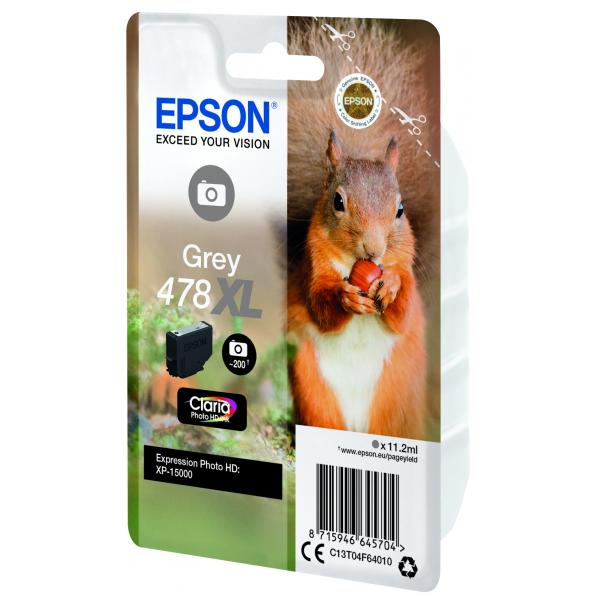 EPSON CART INK GRIGIO PHOTO HD 478XL SCOIATTO [C13T04F64010]