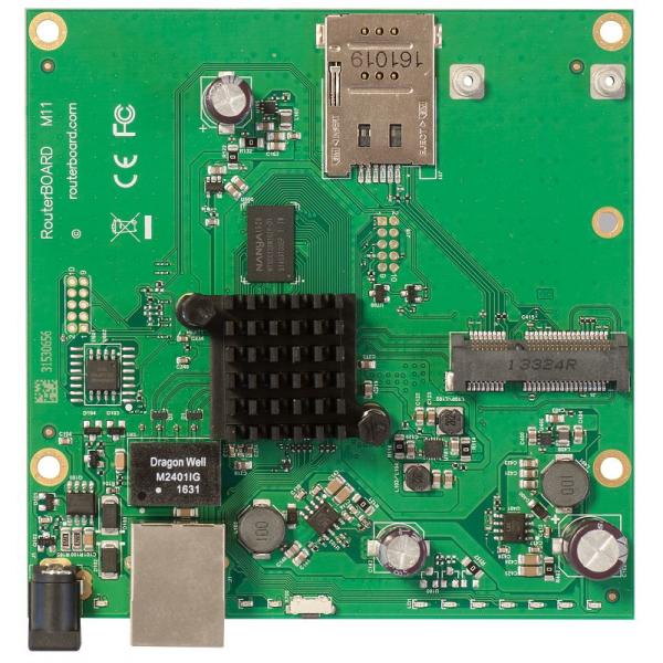 MikroTik, RBM11G, RouterBoard M11G with Dual Core 800MHz CPU, 256MB RAM, 1x Gbit LAN, 1x miniPCI, e, RouterOS L4 [RBM11G]