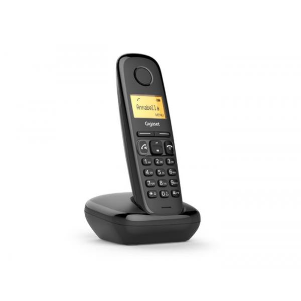 Gigaset A 270 Black - Telefono DECTcon base analogica [S30852-H2812-K101]