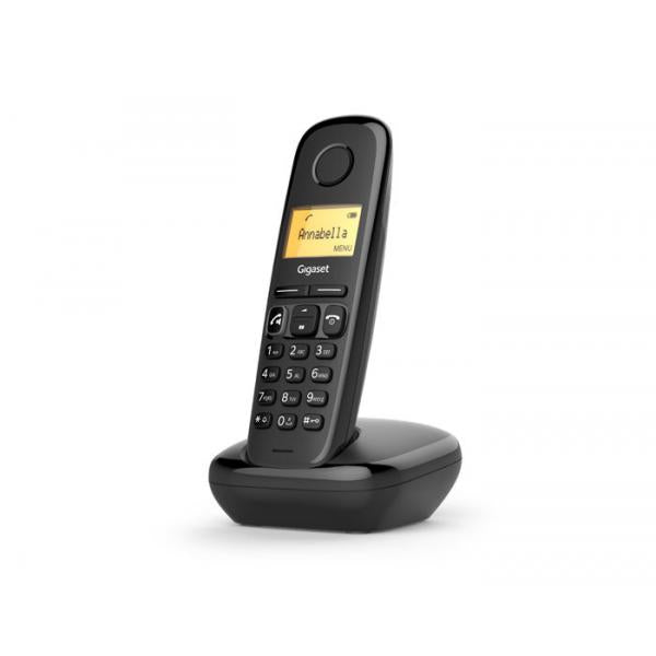 Gigaset A 270 Black - Telefono DECTcon base analogica [S30852-H2812-K101]
