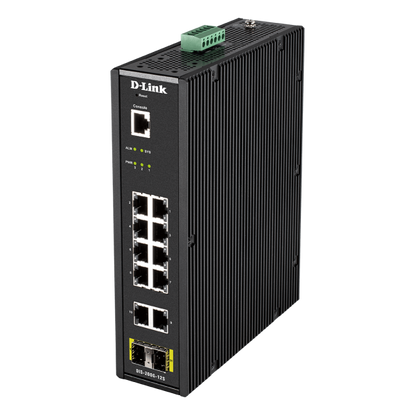 D-LINK SWITCH INDUSTRIALE 12 PORTE GIGABIT, RJ45 CONSOLE PORT [DIS-200G-12S]