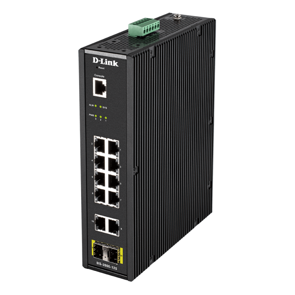 D-LINK SWITCH INDUSTRIALE 12 PORTE GIGABIT, RJ45 CONSOLE PORT [DIS-200G-12S]