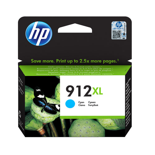 HP CART INK CIANO N. 912XL PER OFFICEJET 8012, 8013, 8014, 8015, 8022, 8024, 8025, 8035 TS [3YL81AE]