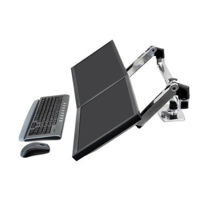 Ergotron LX Dual Side-by-Side Arm 27Inch Silver [45-245-026]