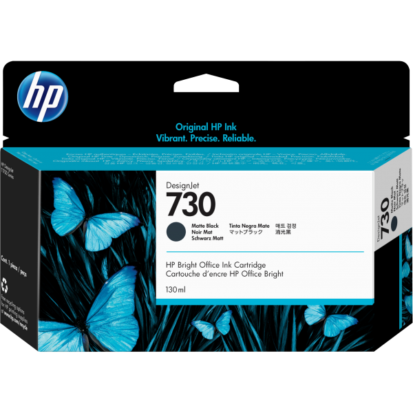 HP MATERIALE DI CONSUMO, 730, NERO OPACO [P2V65A]