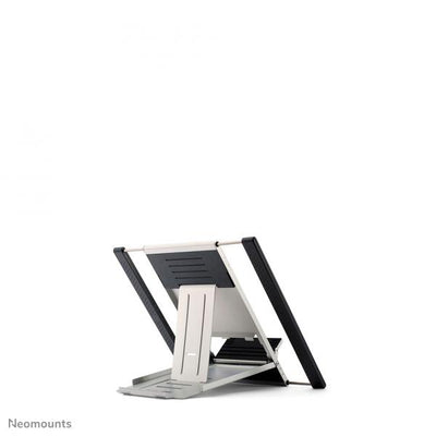 Neomounts Laptop Stand - 10-22inch - Max 5 kg - 6 Height Positions - Foldable - Compact - Universal - Silver [NSLS100]