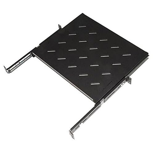 LINK RIPIANO UNIVERSALE PER ARMADIO RACK ESTRAIBILE SU BINARI TELESCOPICI 1 UNITA NERO 350MM [LKRIP350EN]