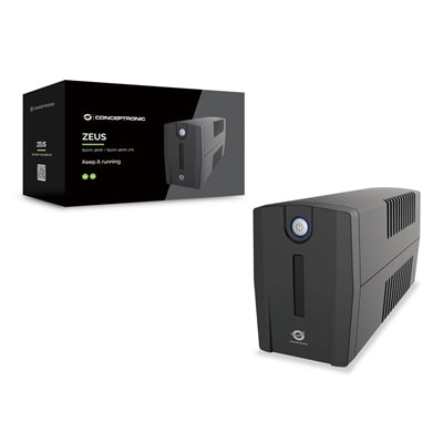 Conceptronic ZEUS01ESP gruppo di continuità (UPS) A linea interattiva 0,65 kVA 360 W 2 presa(e) AC [ZEUS01ESP]