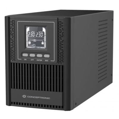 Conceptronic ZEUS52ES1K gruppo di continuità (UPS) Doppia conversione (online) 1 kVA 900 W 3 presa(e) AC [ZEUS52ES1K]