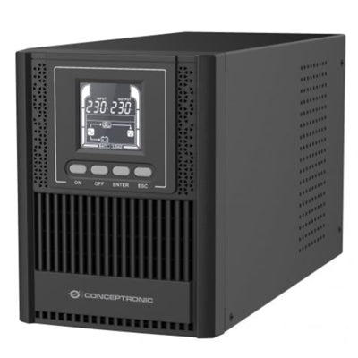 Conceptronic ZEUS52E1K gruppo di continuità (UPS) Doppia conversione (online) 1 kVA 900 W 4 presa(e) AC [ZEUS52E1K]