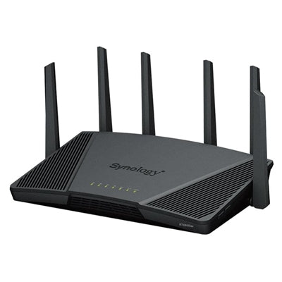 Synology RT6600ax Router WiFi6 1xWAN 3xGbE 1x2.5Gb router wireless Banda tripla (2.4 GHz/5 GHz/5 GHz) Nero [RT6600ax]