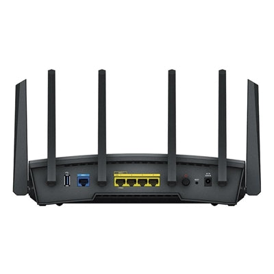 Synology RT6600ax Router WiFi6 1xWAN 3xGbE 1x2.5Gb router wireless Banda tripla (2.4 GHz/5 GHz/5 GHz) Nero [RT6600ax]