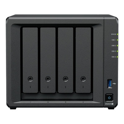 NAS SYNOLOGY DS425+ X 4HD SATA2-SENZA DISCHI-Celeron J4125-DDR4 2Gb SODIMM-1P RJ45 1GbE-1P RJ45 2.5GbE 2P USB3.2 [DS425+]