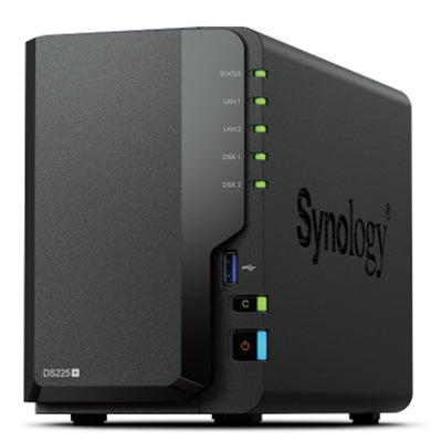 NAS SYNOLOGY DS225+ X 2HD 3.5"/2.5" SATA2/3 - NO HD - Celeron j4125 -2Gb DDR4-1P LAN RJ45 1GbE 1P LAN RJ45 2.5GbE-2P [DS225+]