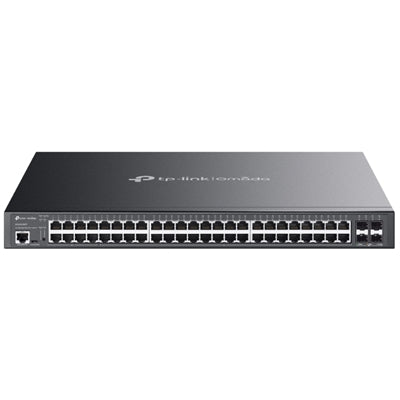 TP-Link Omada SG3452XMPP switch di rete Gestito L2+ Gigabit Ethernet (10/100/1000) Supporto Power over Ethernet (PoE) 1U Nero [SG3452XMPP]
