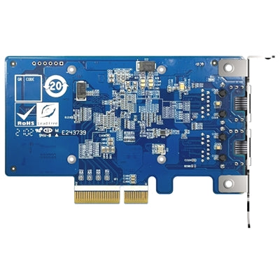 QNAP QXG-10G2T-X710 scheda di rete e adattatore Interno Ethernet 1000 Mbit/s [QXG-10G2T-X710]