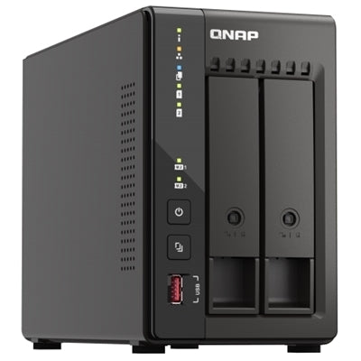 QNAP TS-253E NAS Tower Collegamento ethernet LAN Nero J6412 [TS-253E-8G]