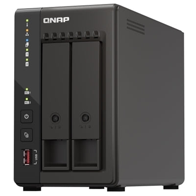 QNAP TS-253E NAS Tower Collegamento ethernet LAN Nero J6412 [TS-253E-8G]