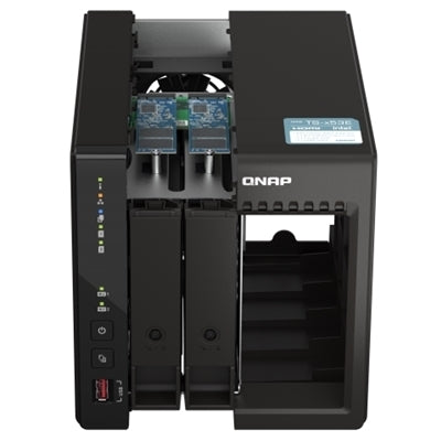 QNAP TS-253E NAS Tower Collegamento ethernet LAN Nero J6412 [TS-253E-8G]