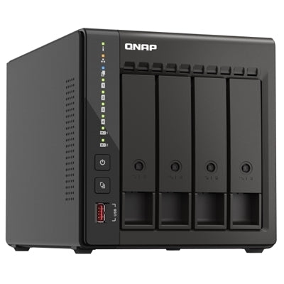 QNAP TS-453E NAS Tower Intel Celeron J6412 8 GB 0 TB QNAP QTS Nero [TS-453E-8G]