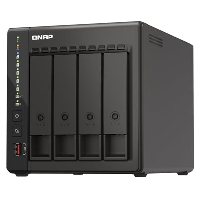 QNAP TS-453E NAS Tower Intel Celeron J6412 8 GB 0 TB QNAP QTS Nero [TS-453E-8G]