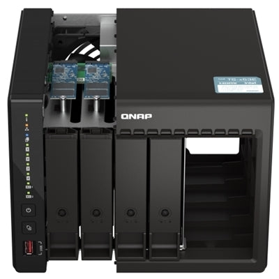 QNAP TS-453E NAS Tower Intel Celeron J6412 8 GB 0 TB QNAP QTS Nero [TS-453E-8G]