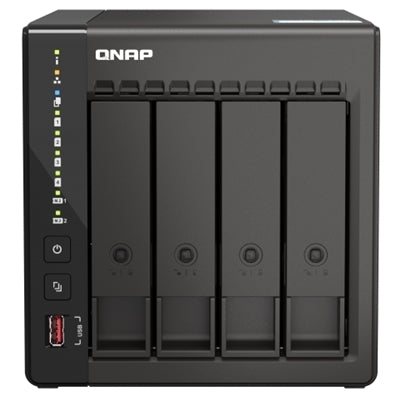 QNAP TS-453E NAS Tower Intel Celeron J6412 8 GB 0 TB QNAP QTS Nero [TS-453E-8G]