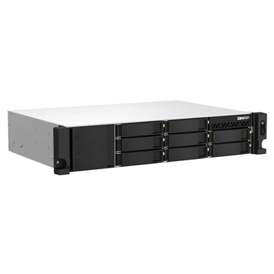 QNAP TS-873AEU-4G server NAS e di archiviazione Armadio (2U) Ryzen Embedded V1500B 4 GB DDR4 QuTS hero Nero [TS-873AeU-4G]