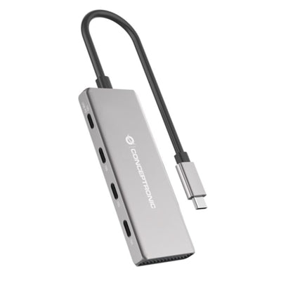 Conceptronic HUBBIES16G hub di interfaccia USB 3.2 Gen 2 (3.1 Gen 2) Type-C 10000 Mbit/s Grigio [HUBBIES16G]