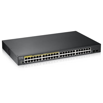 Zyxel GS1900-48HPv2 Gestito L2 Gigabit Ethernet (10/100/1000) Supporto Power over Ethernet (PoE) Nero [GS190048HPV2-EU0101F]