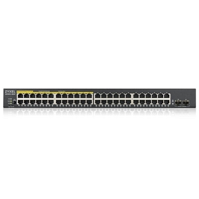 Zyxel GS1900-48HPv2 Gestito L2 Gigabit Ethernet (10/100/1000) Supporto Power over Ethernet (PoE) Nero [GS190048HPV2-EU0101F]